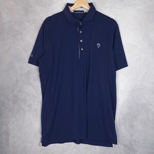 Greyson Polo Shirt Mens XL Blue Stretch Performance Golf Solid Arrowhead